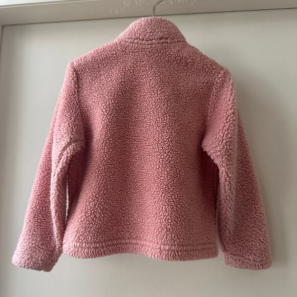 Outdoor Kids Pile Fleece Zip Pullover, Size 4T, Pink - Picture 2 of 9